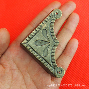 Antique Style Iron <b>Corner</b> <b>Protector</b> 74mm x 56mm x 13mm For Wooden Box Strong Edge Banding - Product Image 2