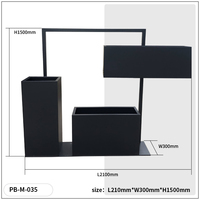 Jardinière rectangulaire en acier inoxydable 304 galvanisé et thermolaqué, durable, pour jardinage, vente en gros directe usine