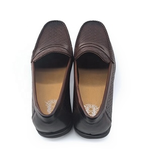 Nuevos <span class=keywords><strong>Mocasines</strong></span> Cómodos de Caña Alta, Tejidos, de Cuero Vacuno Marrón Aceitado, Genuinos, para Bodas, Formales, de Moda, de Marca, de Corte Bajo, para Conducir, para <span class=keywords><strong>Hombre</strong></span> - Product Image 4