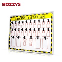BOZZYS personnalisable 1120*800mm ouvert sécurité industrielle verrouillage à point fixe/Tagout Shadowboard pour l'utilisation de la porte