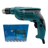 Perceuse à percussion multifonctionnelle électrique domestique 220V avec moteur à balais haute puissance 500W et mandrin 13mm, fournie par l'usine