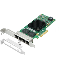 Cartes adaptatrices réseau I350-T4V Quad Port RJ45 I350T4V2BLK PCI-E X4 Ethernet Controller I350
