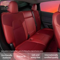 Vente d'usine Accessoires automobiles personnalisés 360 °   Housse de siège de voiture confortable et résistante à l'usure en maille 3D + cuir de luxe pour la plupart des voitures