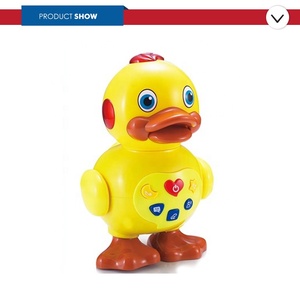 Beliebte Kinder ai Smart Toys für Kinder intelligentes Haustier pädagogisches Lernen leuchten elektronische tanzende Cartoon-Enten mit Musik - Product Image 3
