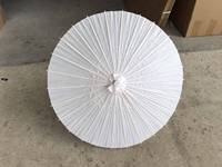 Payung Kertas Pernikahan Cina Putih Polos Ramah Lingkungan 57x87cm untuk Diwali & Paskah, Tahan Air