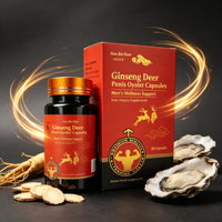 Tägliche Vitalitätsunterstützung für Männer: Ginseng-Hirschpenis-Austern-Brausetabletten für die Ernährung erwachsener Männer