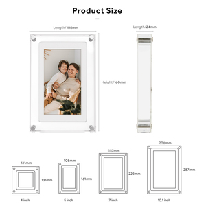 Abbraccia il Futuro con Cornice Digitale LCD Touch Screen in Acrilico, Riproduzione Video e <span class=keywords><strong>Foto</strong></span>, Tecnologia Cloud Senza Interruzioni, MP3 5" - Product Image 5