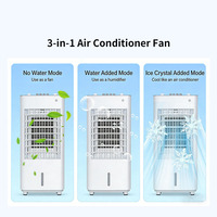 Ventilateur rafraîchisseur d'air portable Airwens pour extérieur avec réservoir d'eau de 12 L, faible bruit, contrôlé par application, économie d'énergie