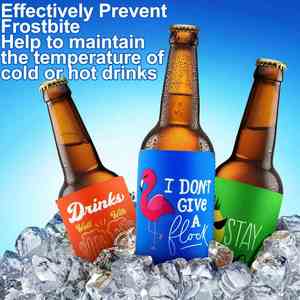 Coozies promotionnels personnalisables en néoprène pour bouteilles et canettes de bière avec logo - Product Image 4