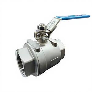 Válvula de bola de 2 piezas con puerto de 1-1/2 pulgadas y 1000 PSI, materiales CF8M y WCB, extremos NPT/BSP, bola/vástago de SS316. Muestra incluida. - Product Image 1