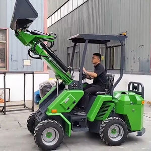 מנוע גבוה מיני קומפקטית טלסקופית טלסקופית מעמיס הרמת 4 גלגלים בניין חווה למכירה - Product Image 4