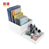 Acrylique PMMA blanc pour ensemble de présentoirs en cubes pour tables carrées avec logo personnalisé - Marque TOYIN