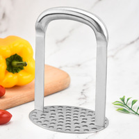 Écrase-pommes de terre en acier inoxydable 430, presse-purée manuel pour la cuisine, idéal pour écraser et purer les aliments pour bébés à la maison