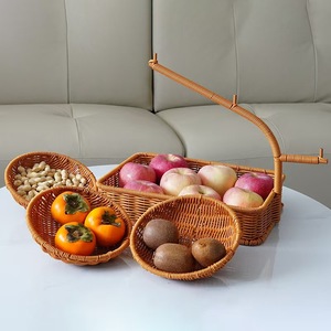Panier à fruits à design étagé, support de rangement multicouche en plastique pour collations et bonbons, idéal pour la cuisine et le salon, plateau de service pour le thé de l'après-midi à la maison - Product Image 3