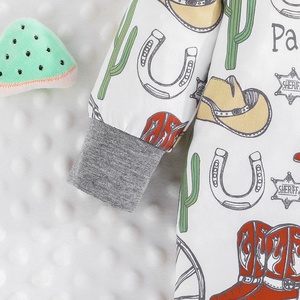 Monos de Bebé Personalizados de Alta Calidad, Monos para Recién Nacidos con Manga Larga y Estampado de Dibujos Animados, Monos para Bebés Niñas al por Mayor con Gorro - Product Image 5