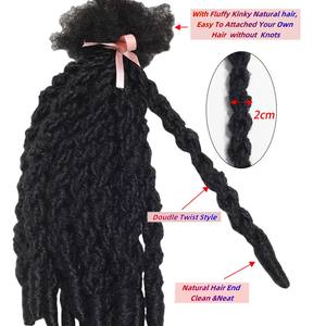 Extensions de dreadlocks au crochet en <span class=keywords><strong>cheveux</strong></span> humains vierges faits à la main, extensions de <span class=keywords><strong>cheveux</strong></span> naturels <span class=keywords><strong>Rasta</strong></span> Dreads pour hommes - Product Image 3
