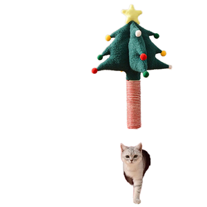 Customizable Small Christmas Tree <strong>Cat</strong> House with Integrated Scratching Post Space-Saving Kitten Toy <strong>Cat</strong> <strong>Climbing</strong> <strong>Frame</strong> - Product Image 1