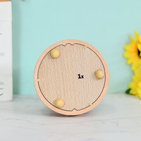 Boîte à musique en bois Pégase Carrousel, cheval rotatif à remonter, cadeau décoratif