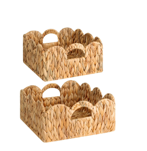 ตะกร้าสานหวายอเนกประสงค์รักษ์โลกจาก Ecoka เวียดนาม ขายดี ตะกร้าสี่เหลี่ยมสำหรับจัดเก็บสินค้า ขายส่ง - Product Image 1