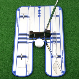 Ausili per l'allenamento del golf di alta qualità golf putting Alignment Mirror con linee rosse