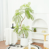 Arbre artificiel Jacaranda, grande plante décorative simple à poser au sol pour le salon, ornement décoratif végétal vert