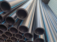 Tuyau en polyéthylène haute densité (HDPE) résistant à la corrosion et aux UV, durée de vie de 50 ans, tailles personnalisées (20 mm-1200 mm), livraison directe d'usine