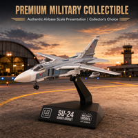 Kit de modèle en plastique bombardier SU-24 Fencer 1/72, jouet de simulation d'avion militaire, avion de chasse à assembler, objet de collection pour les amateurs adultes