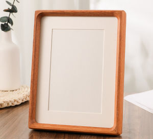 Mortaja tradicional y espiga Esquina redondeada profunda Marco de imagen hecho a mano tallado <span class=keywords><strong>en</strong></span> <span class=keywords><strong>madera</strong></span> pura natural - Product Image 6