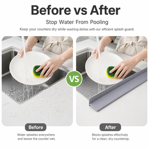 Protector Antisalpicaduras para Fregadero de Cocina, Alfombrilla de Drenaje de Silicona de Grado Alimenticio en Forma de L, Protector Antideslizante para Encimera, Alfombrilla Antisalpicaduras para Grifo de Fregadero - Product Image 4