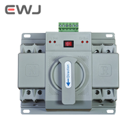 EWJ ATS 63 Amp 63A 2 P Commutateur de transfert automatique électrique à 2 pôles ATS Contrôleur de commutation manuelle à double alimentation