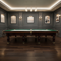 Table de billard russe de 12 pieds - Table professionnelle russe avec coussinets en acier ou en bois de chêne - Ardoise de 4,0 cm
