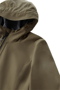 <span class=keywords><strong>Parka</strong></span> légère imperméable pour <span class=keywords><strong>femme</strong></span> avec capuche pluie, vêtements d'extérieur en tissu respirant et coupe-vent extensible coutures étanches personnalisées - Product Image 3