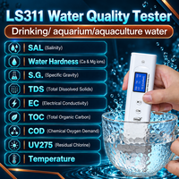 Analyseur numérique portable de la qualité de l'eau LS311 pour l'analyse de la salinité, de la dureté, de la conductivité et des matières organiques de l'eau potable
