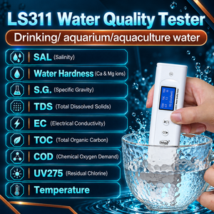 เครื่องวิเคราะห์คุณภาพน้ำแบบพกพา LS311 สำหรับการทดสอบความเค็ม ความกระด้าง ค่าการนำไฟฟ้า และสารอินทรีย์ในน้ำดื่ม - Product Image 2