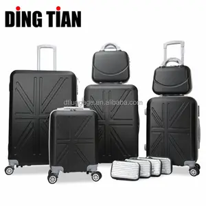 Soft Luggage Carry on Trolley Case, Upright Portable Suitcase Wholesales OEM ABS Valise Business Unisex High Quality 210D Lining