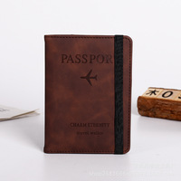 Livre de passeport multifonctionnel en cuir PU Impression personnalisée de livre de passeport pour enfants et adultes