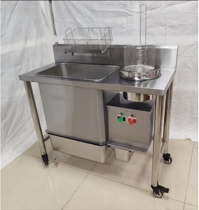 Table de préparation anti-rouille à roulettes avec bac de lavage, équipement de panure pour poulet frit, pour la vente en gros aux restaurants mondiaux - Product Image 2