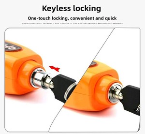 Candado Antirrobo para Bicicleta Eléctrica, Candado Portátil para Manillar de Bicicleta, Candado para Ciclismo en Carretera, para <span class=keywords><strong>Scooter</strong></span> y Motocicleta - Product Image 5