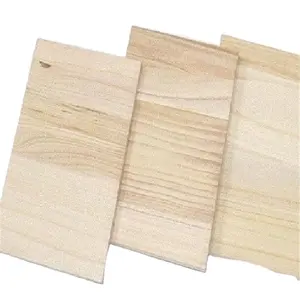 Tablero de madera de Paulownia local chino para tablero de pared sólida piso muebles de núcleo de puerta de colmena