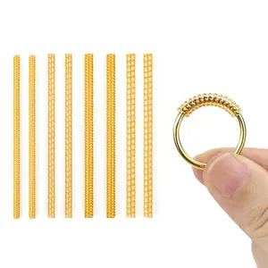 Haut freundliche Soft Gold Ring Size Adjuster Gewinde ringe Anti Lost macht die Ringgröße Smaller Jewelry Tools