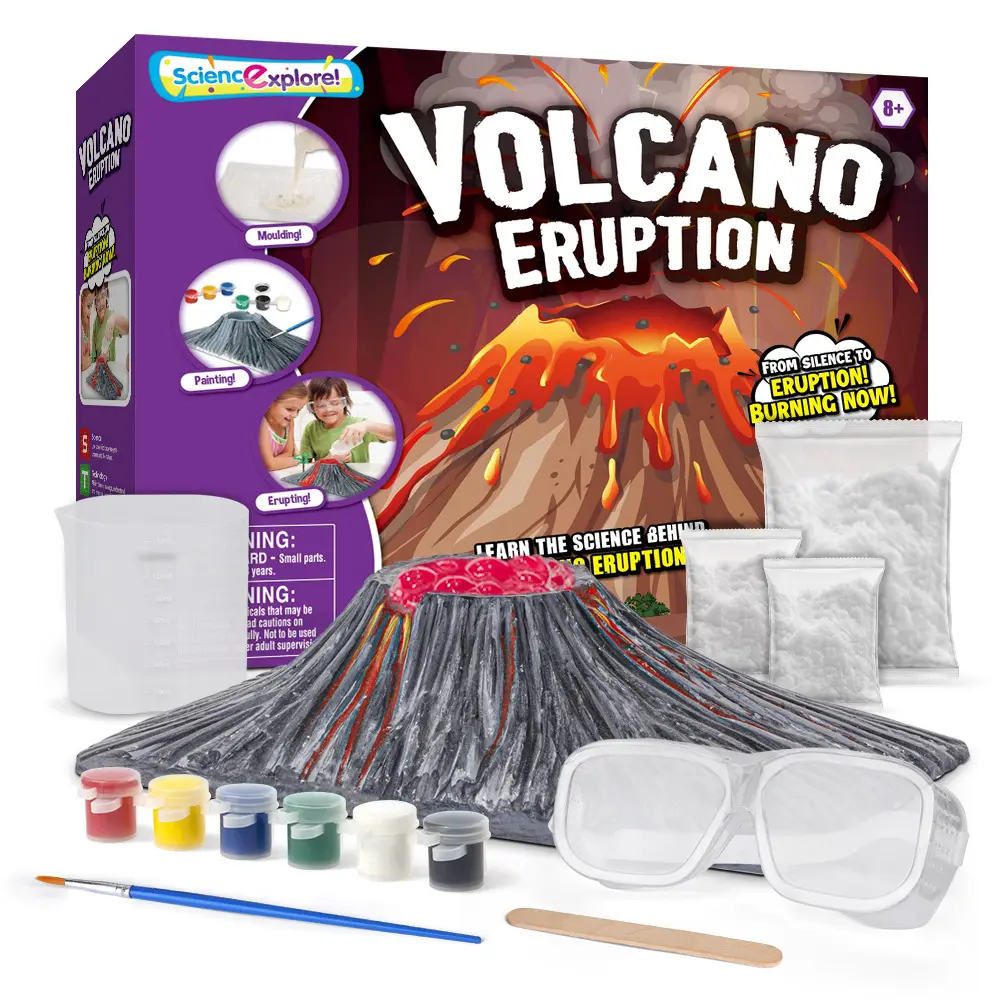 Kinderen Wetenschap Experiment Set Vulkaanuitbarsting Stoom Vulkaanuitbarsting Handgemaakte Kleine Chemische Speelgoed