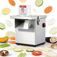 Gemakkelijk te bedienen gemotoriseerde groentesnijder 220V voor restaurants, fruit- en aardappelverwerkingsbedrijven, seniorenverzorging, textuur-gemodificeerde maaltijden, laag gehalte aan voedingsmiddelen.