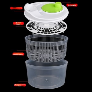 Essoreuse à salade Zenidoo multifonction pliable en plastique PP écologique, sécheuse à laitue, égouttoir manuel pour légumes - Product Image 2