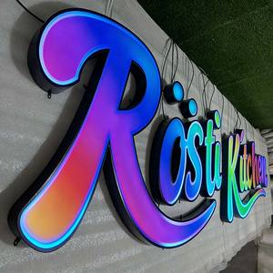 Insegna <span class=keywords><strong>LED</strong></span> Personalizzata Impermeabile con Lettere 3D RGB a Colori Variabili, Insegna Luminosa per Attività Commerciali - Product Image 5
