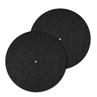 Tapis de protection en feutre fait main écologique classique de 12 pouces, antistatique, pour tourne-disque vinyle professionnel, design personnalisé