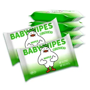 중국 제조 업체 휴대용 젖은 티슈 위생 제품 도매 일회용 스킨 케어 아기 물 와이프 부직포 원본