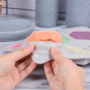 Factory Hot Quality Custom 3d Bee Honeycomb square Rectangular Cake <b>Soap</b> <b>Moulds</b> Handmade Silicone <b>Soap</b> Mold with logo - Product Image 4