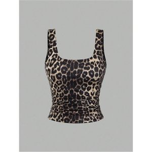 FOXA Women's Crop Tank Top <b>Set</b> <b>Square</b> Neck Sleeveless Ruched Basic Tops Pack 3 Piece Y2k Style - Product Image 4