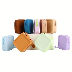 Premium Mini Silicone Wallets With Zipper Cute <b>Pouch</b> Style Women and <b>Men</b> Portable Coin Purses for Money Storage - Product Image 3