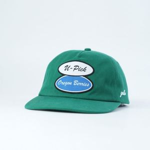 Casquette de baseball vintage vert forêt non structurée à 5 panneaux avec broderie de logo personnalisé, style rétro streetwear, vente en gros - Product Image 2